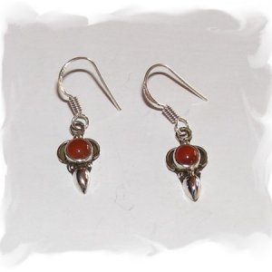 Red Onyx Earrings