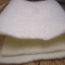 WHITE  ORGANIC WOOL FELT FABRIC craft material sew USA