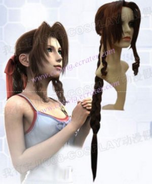 Final Fantasy Aeris Gainsborough Cosplay Wig