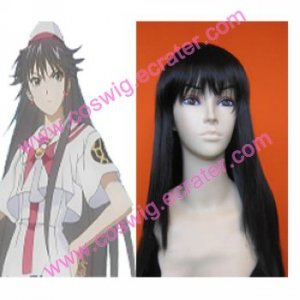ARIA Akira E. Ferrari Halloween Cosplay black wig