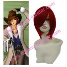 Final Fantasy VIII Irvine Kinneas  Halloween Cosplay Red Wig