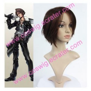 Final Fantasy VIII Squall   Halloween Cosplay Wig