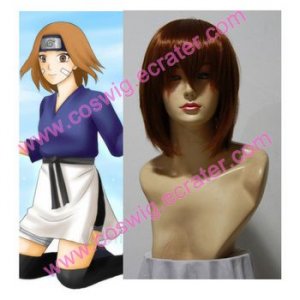 Naruto Shippuden Rin brown Halloween Cosplay  Wig
