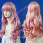 Macrosss F Sheryl Nome pink Halloween Cosplay wig