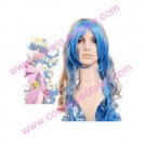Blue And Light Golden 80cm Gurren Lagann Near Nylon  Halloween Cosplay wig