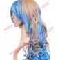 Blue And Light Golden 80cm Gurren Lagann Near Nylon  Halloween Cosplay wig