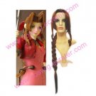 Kingdom Hearts Final Fantasy VII Aerith  Halloween Cosplay Wig