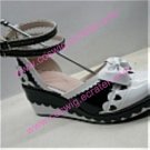 White and black cosplay Lolita Shoes (Denis