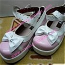 Pink and white cosplay Lolita Shoes (Nina)
