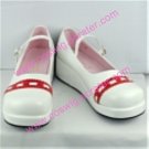 white and red cosplay Lolita Shoes (Rosemary)