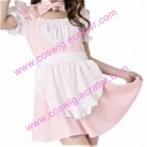 sweet pink Cat cosplay Costume (Caroline)