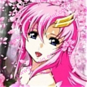 Lacus Cosplay (White Blue Dress) from Gundam Seed