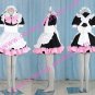 black pink and white woment Maid Costume