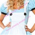 blue and white Maid dress