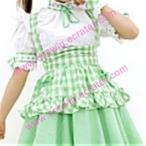 Attractive Unique green Maid Costume (113)