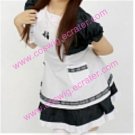 short black and white cosplay Maid Costume (131)