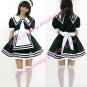 Lovely Black and white stripes Maid Costume (140)
