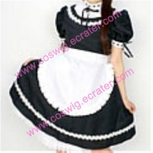 Lovely blcak cosplay Maid Costume (150)