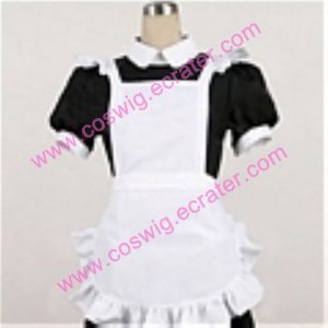 Black and white apron cosplay Maid Costume (157)
