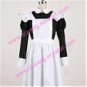 long lovely black cosplay Maid Costume (158)