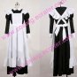long lovely black cosplay Maid Costume (158)