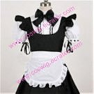 white and black lolita Maid Costume (164)
