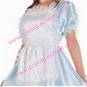 Sweet blue satin cosplay Maid costume (Lyndal)