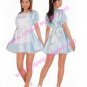Sweet blue satin cosplay Maid costume (Lyndal)