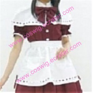 Dark red cosplay lolita Maid Costume (Marina)