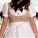 Lovely nude and white Maid Costume (Miriam)
