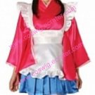 Sweet Red and blue satin Maid Costume (Rei)