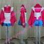 Sweet Red and blue satin Maid Costume (Rei)