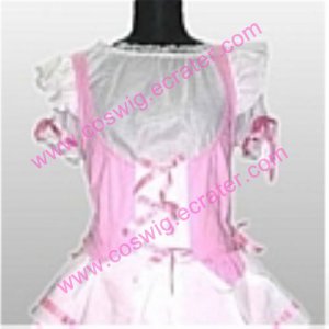 Pink and white cosplay Maid Costume (Ribbon)