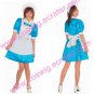Sweet blue and white cosplay Maid Costume (Uruka)