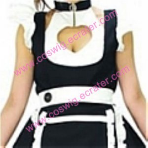 Sexy black cosplay Maid Costume (Violet)