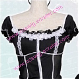 lovely black Satin Maid Costume (Wendy)