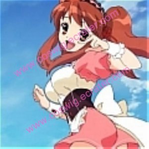 Mikuru Cosplay (Red Maid Costume) from The Melancholy of Haruhi Suzumiya