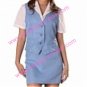 Office Uniform blue Miharu Cosplay Costume