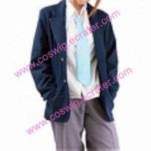 Blue Long Sleeves School Uniform Cosplay boy Costume