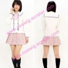 Pink School Uniform Cosplay girl Costume(05)