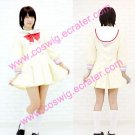 light yellow School Uniform Cosplay girl Costume