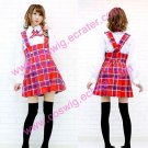 Red School Uniform Cosplay girl Costume7