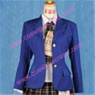Blue and check skirt School Uniform Cosplay girl Costume