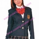 Long Sleeves blue School Uniform Cosplay Costume6