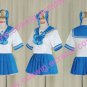 Short Sleeves Akiha blue School Uniform Cosplay Costume