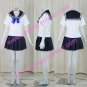Blue short Sleeves Ethel School Uniform Cosplay Costume