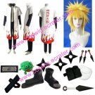 Naruto Yondaime 4th Hokage Cosplay Costume with wig set