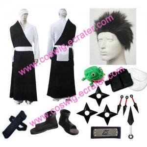Naruto Danzo Cosplay Costume with wig set