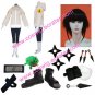 Naruto Hinata Hyuga Part I Deluxe Halloween Cosplay Costume with wig set