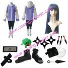 Naruto Hyuga Hinata Jacket Cosplay Costume with wig set